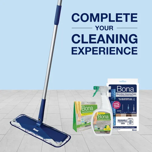 Vista 9 de Bona® Spray limpiador de pisos multisuperficie, 32 onzas líquidas, menta limón, incluye botella llena + recambio de concentrado para limpieza