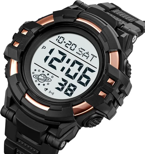 Vista 3 de XCZAP Reloj de moda multifuncional para deportes al aire libre, pantalla electrónica luminosa impermeable para hombre