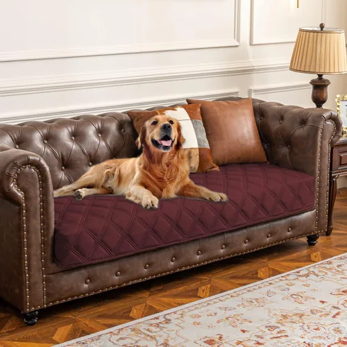 Vista 35 de Ameritex Funda impermeable para cama de perro, manta para mascotas con parte trasera antideslizante para muebles, cama, sofá