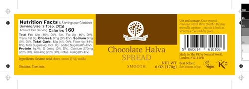 Vista 5 de Nutural World - Chocolate Halva Spread 6 Oz (6.00 oz) Producto galardonado