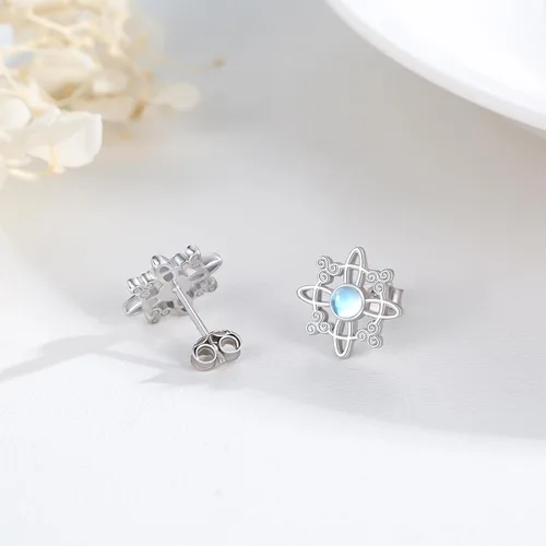 Vista 4 de CelticWitch Earrings 925 Sterling Silver Witches Knot Earrings Jewelry Celtic Gifts for Women Girls