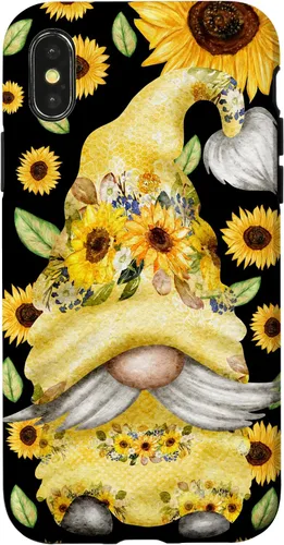 Vista 5 de Sunflower Gnome for Summer Garden Mom Cute Floral Pattern Case for iPhone 17
