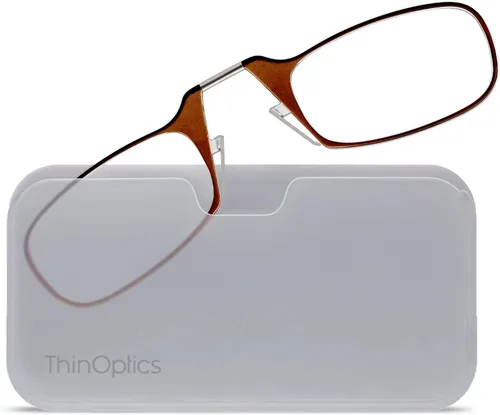 Vista 2 de ThinOptics unisex-adult Universal Pod Case + Rectangular Reading Glasses