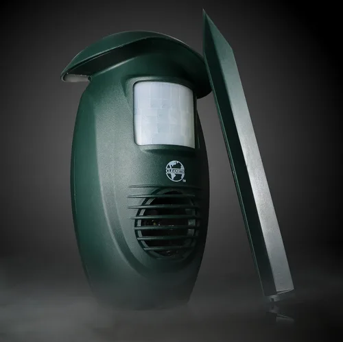 Vista 2 de CLEANRTH - Repelente ultrasónico TSAR550 para animales, con tecnología de escaneo triple Los sensores infrarrojos de triple escaneo rastrean