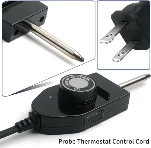Vista 5 de 06900 Sonda Termostato de Control de Temperatura Cable para Presto Electric Skillets Parrillas Planchas 1 & 3/8" Espacio entre Terminales Control