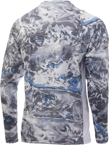 Vista 2 de HUK Men's Pursuit Camo Vented Long Sleeve 30 UPF Fishing Shirt