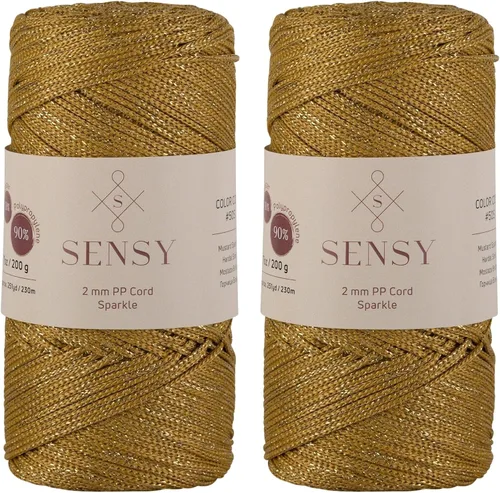 Vista 141 de Sensy Premium 2mm 229.5 metros de cuerda de poliéster 100% cordón de polipropileno Cordón de macramé 2mm Cordón para bolso de crochet Hilo