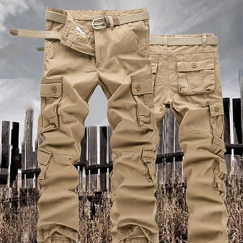 Vista 2 de Pantalones deportivos para hombre, pantalones casuales para correr, deportivos, elásticos con bolsillos, pantalones para hombre, cintura elástica