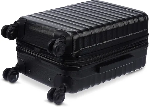 Vista 3 de Tienda Basics Equipaje de maleta expandible con ruedas rígidas Negro Spinner