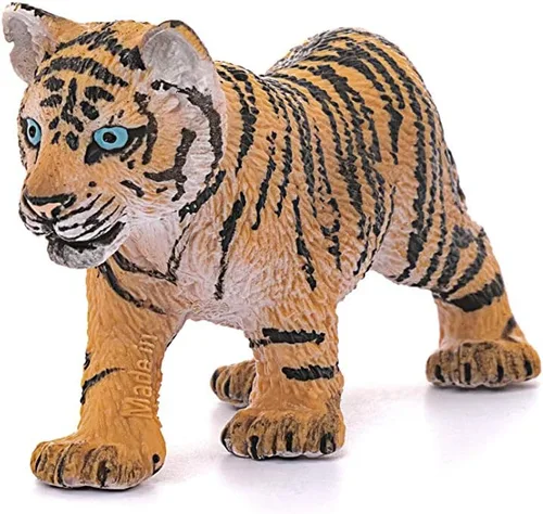 Vista 4 de Schleich Vida salvaje, figura de animal, juguetes de animales para niños y niñas de 3 a 8 años, cachorro de tigre, a partir de 3 años