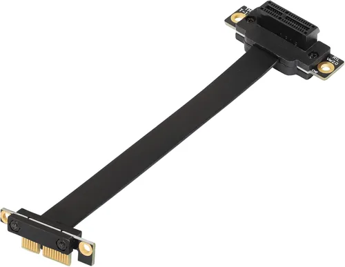 Vista 11 de SinLoon Cable de extensión PCIE 3.0, cable de extensión 36PIN 1X, tarjeta de extensión PCI Express 1X, para chasis 1U, 2U (3.9 in, negro)