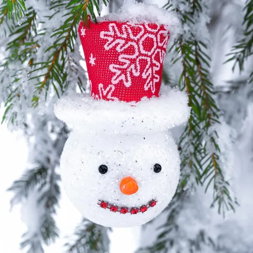 Vista 6 de Sratte 36 bolas de adornos rellenables de Navidad, adornos colgantes de plástico transparente para manualidades, bolas transparentes para bodas