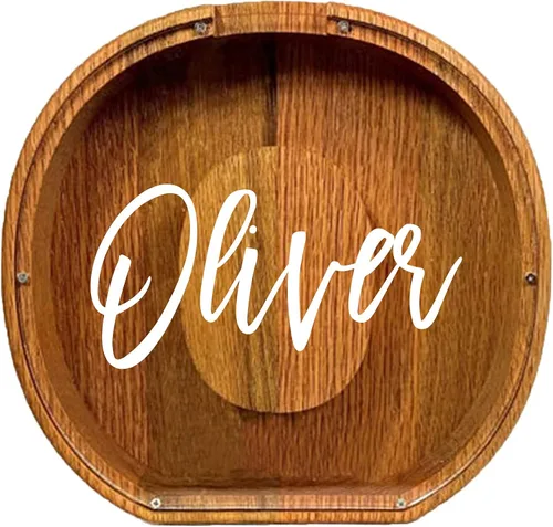 Vista 10 de Alcancía de madera grande personalizada, 7.5 pulgadas, con ventana acrílica fácil de abrir, caja de ahorro de dinero inicial para niños y niñas
