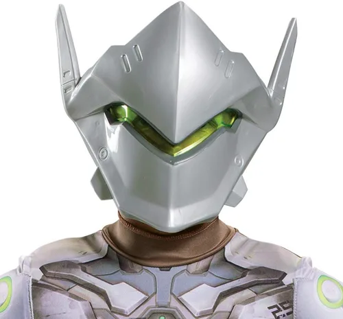 Vista 3 de Genji Costume for Kids, Official Overwatch Costume Jumpsuit with Mask and Armor