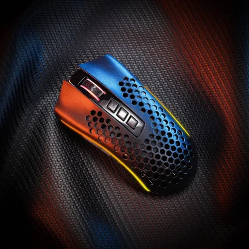 Vista 8 de Redragon M808 Storm Pro - Mouse inalámbrico para juegos, forma de panal RGB - Sensor óptico de 16,000 DPI, 7 botones programables, registro preciso