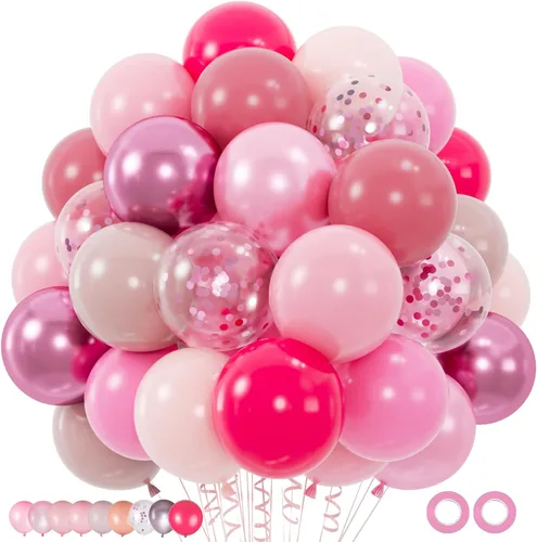 Vista 14 de 100 globos negros dorados y blancos con globos de confeti metálicos dorados y negros de 12 pulgadas para clase de graduación, decoración de fiesta