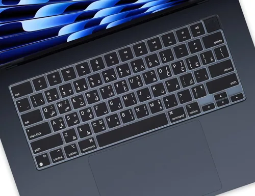 Vista 11 de Funda de teclado de silicona árabe compatible con Apple MacBook Neo 13 A3404 de 13 pulgadas con chip A18 Pro, MacBook Neo de 13 pulgadas, protector