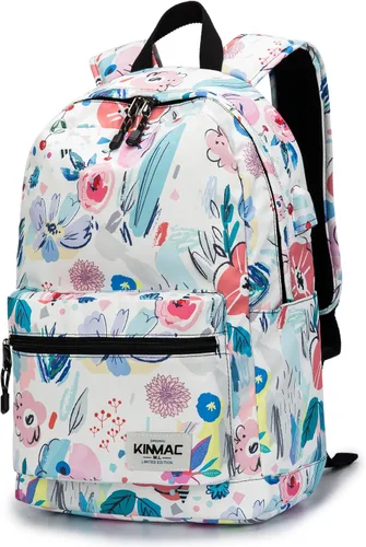 Vista 22 de Kinmac Mochila resistente al agua para laptop con puerto de carga USB para laptop de hasta 15.6 pulgadas (bordado)