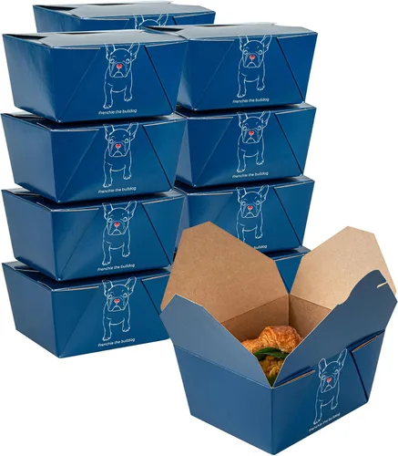 Vista 22 de Restaurantware Bio Tek - Cajas para llevar de 30 onzas, 200 loncheras para llevar, cierre de tabulación, resistentes al calor, desechables, de papel