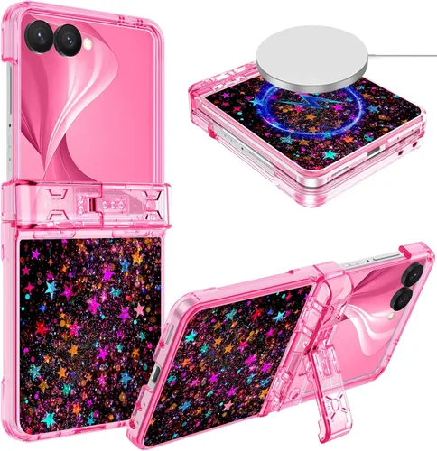 Vista 20 de Hekodonk Funda para Galaxy Z Fold 6, compatible con MagSafe, brilla en la oscuridad, protector de pantalla frontal, soporte, protección de bisagra