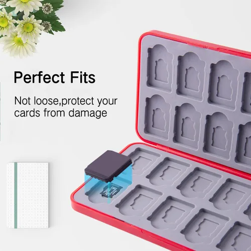 Vista 17 de PERFECTSIGHT Switch Game Case Compatible with Nintendo Switch Game Holder for Switch OLED/ Lite Game Card Case Cartridge with 24 Slots Game Card