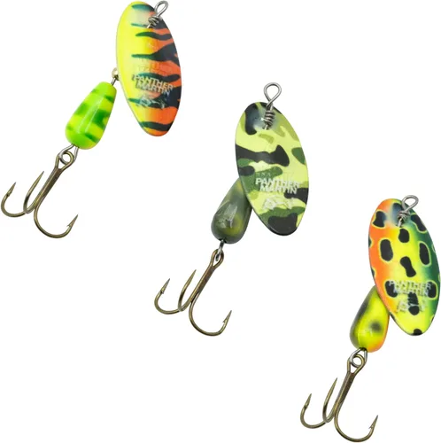 Vista 6 de Panther Martin Señuelos de pesca 3-Pack El mejor atrapapescados de todos los tiempos Señuelos giratorios mundialmente famosos en kit de valor