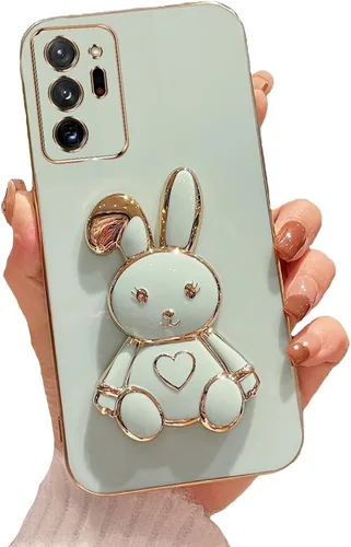 Vista 76 de Funda con soporte de conejo de corazón para Samsung Galaxy A10, cubierta protectora de TPU suave galvanizada a prueba de golpes con bonito soporte