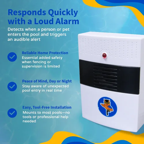 Vista 7 de Blue Wave NA4212 Poolwatch - Sistema de alarma para piscina, color blanco