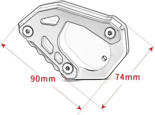 Vista 5 de Modeer For1290 Super Adventure 2014-2016 1290 Super Adventure R 2016-2024 1290 Super Adventure S/T 2016-2020 Soporte lateral para motocicleta