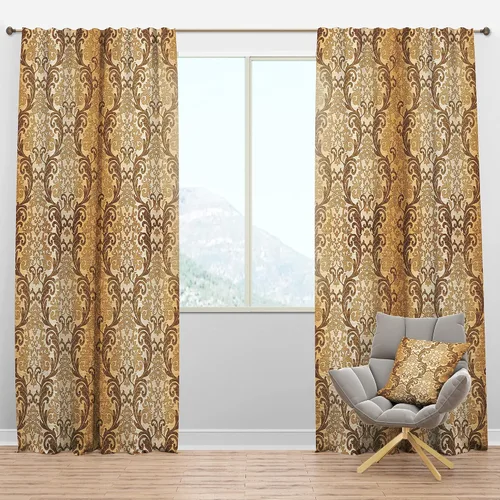 Vista 22 de DesignQ Cortinas opacas con patrón circular pastel retro II para dormitorio, cortinas para sala de estar, cortinas con aislamiento térmico, panel