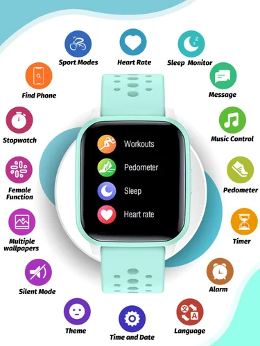 Vista 2 de Reloj inteligente para niños y niñas, reloj inteligente para niños, regalo para niños de 4 a 16 años con modo de sueño, 19 modos deportivos