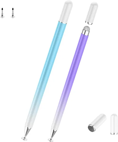 Vista 13 de Bolígrafos Stylus para iPad, Luntak 3 en 1 Bolígrafo de Punta, Punta de Fibra y Disco Transparente Stylus Capacitivo Lápiz iPad para Apple