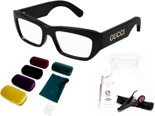 Vista 2 de Gucci GG1297O Script logo gafas + paquete con kit de gafas de lujo eSHADES, Demo