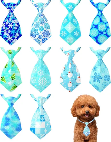Vista 54 de PET SHOW Paquete de 10 corbatas para perros de feliz cumpleaños, XS