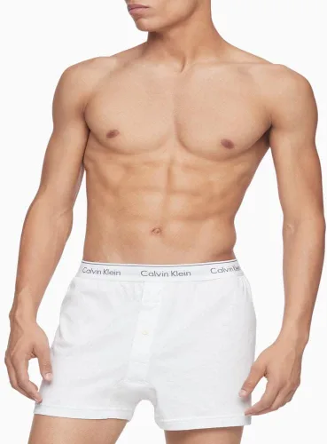 Vista 2 de Calvin Klein Calzoncillos de punto clásicos de algodón para hombre, paquete de 3