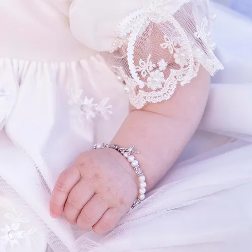 Vista 2 de Cherished Moments Baby to Bride Bracelet .925 Silver or 14K Gold-Plated plateado