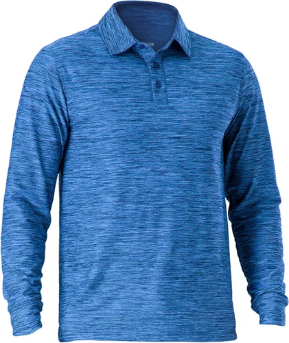 Vista 12 de NAVISKIN Camisas polo para hombre, de secado rápido, UPF 50, manga larga y corta, que absorben la humedad