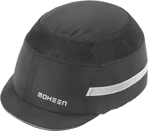 Vista 23 de Gorra de Seguridad Ligera con Protección contra Golpes - Sombrero Protector Transpirable Estilo Béisbol con Rayas Reflectantes
