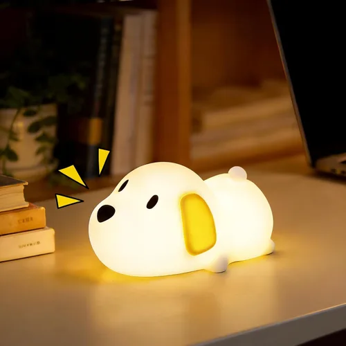 Vista 14 de Luz nocturna de abeja, bonita lámpara de noche de animales de silicona, lámpara de noche para habitación de niños, lámpara LED regulable, lámpara