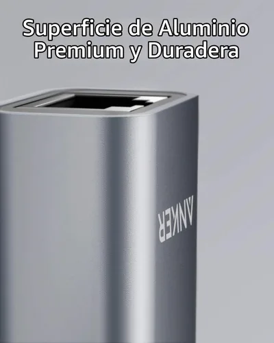 Vista 5 de Anker Adaptador USB C a Ethernet, concentrador de red portátil de 1 Gigabit, 10/100/1000 Mbps, para MacBook Pro, iPad Pro 2019/2018, ChromeBook