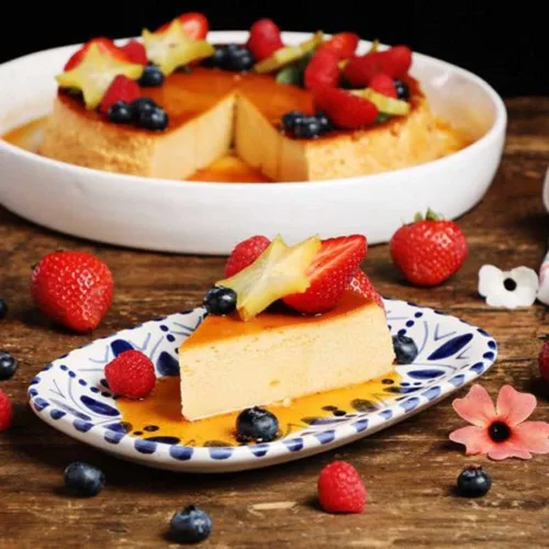 Vista 6 de Molde Flanera para sartén, molde de flan de acero inoxidable con tapa, máquina de flan para olla instantánea de 6 cuartos de galón
