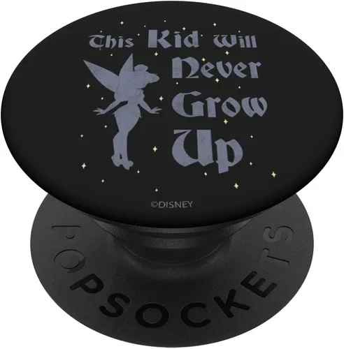 Vista 6 de Disney Peter Pan Tinkerbell Never Grow Up PopSockets MagSafe PopGrip para iPhone