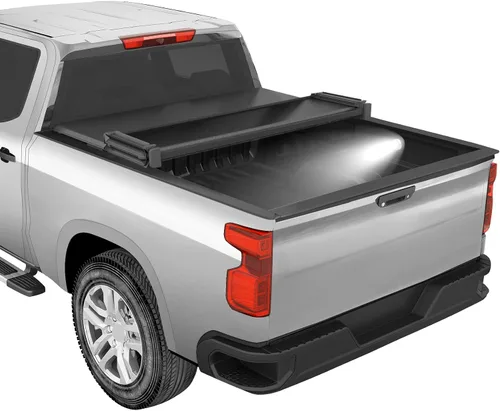 Vista 10 de Hard Tri-Fold Tonneau Cover 2007-2026 Silverado & Sierra 1500 5.8FT