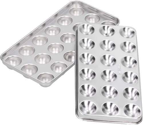 Vista 2 de Bandeja de acero inoxidable 304, herramienta de fabricación de hielo duradera con tapa para el hogar, cocina de verano, fiesta, campamento