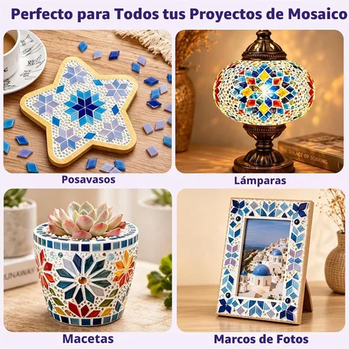 Vista 7 de 8.82 oz lechada de mosaico blanco, herramientas de azulejos