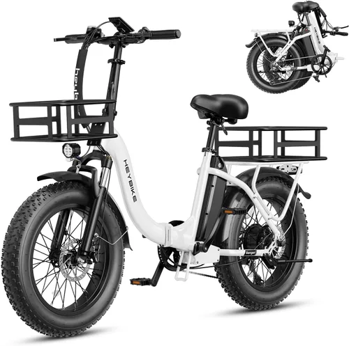 Vista 15 de Heybike Ranger 2.0 Folding Electric Bike for Adults, 1400W Peak Motor Ebike