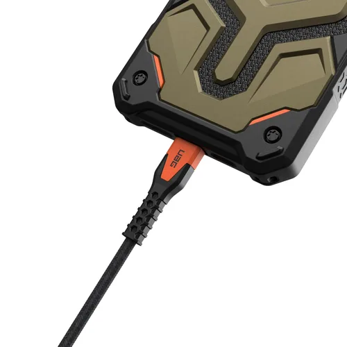 Vista 2 de URBAN ARMOR GEAR UAG - Cable resistente Kelvar Core USB-C a USB-C de 5 pies / 4.9 ft, 60 W, suministro de energía PD reforzado con carga rápida