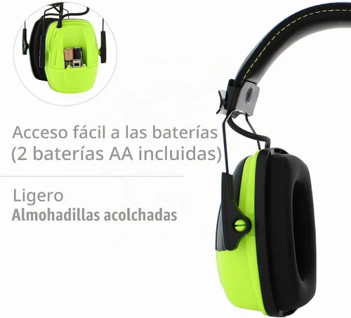 Vista 6 de Orejeras de estéreo Howard Leight con protección auditiva sincronizada (1030110)