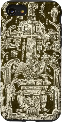 Vista 18 de Funda para iPhone 13 Pro Max King Pakal, viajero en el tiempo maya