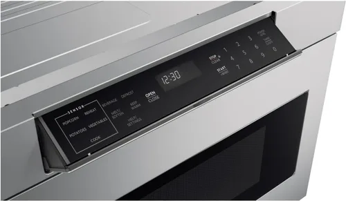 Vista 7 de Sharp, horno microondas SMD2470AS, de 24 pulgadas, 1,2 Cu. Pie de acero inoxidable